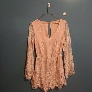 Cute lace summer romper